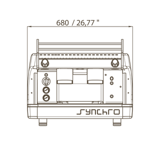 Máquina de Café Automática Synchro 2 Grupos