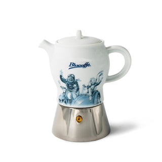 Blucaffé Ceramic Italian Moka Pot 6 cups