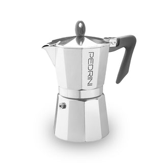 Italian Moka Coffee Maker Black Handle 6 Cups