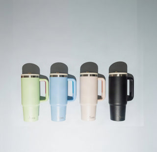 Mug térmico 30oz antiderrame color durazno