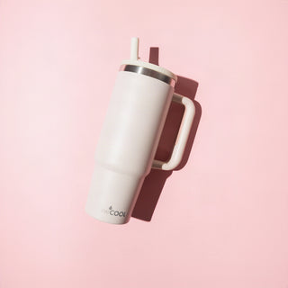 Mug térmico 30oz antiderrame color durazno