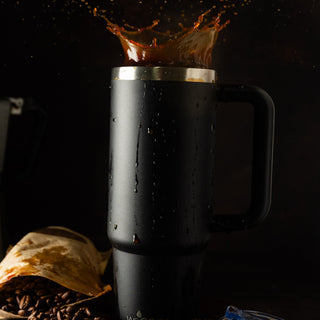 Mug térmico 30oz con tapa clásica color negro