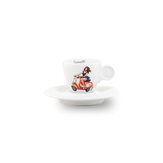 Donna in Vespa Espresso Cup