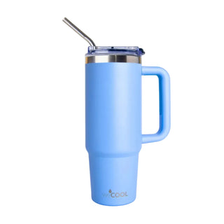 Mug térmico 30oz con tapa clásica color celeste