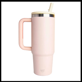 Mug térmico 30oz antiderrame color durazno